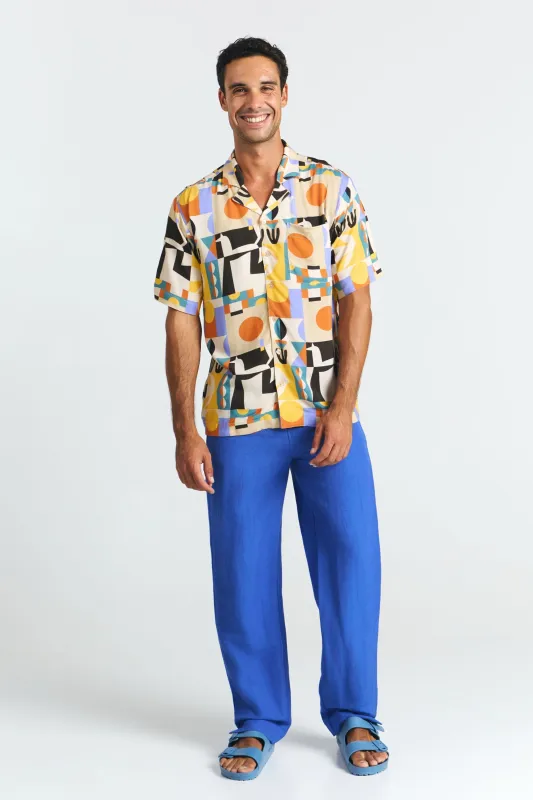 Men's Belice Shirt Vibes Print sold by Ivalo.com