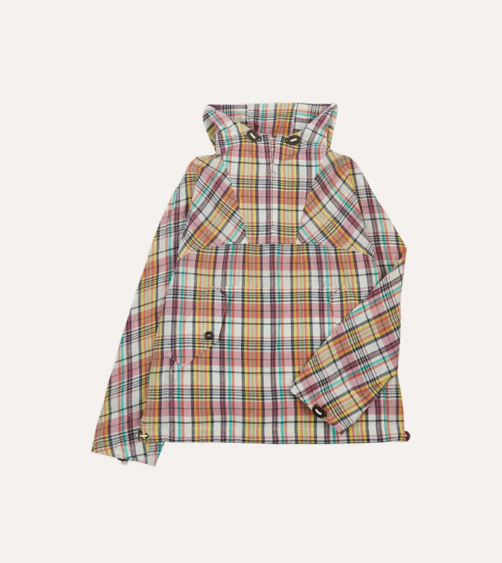 Waxed Madras Cotton Surf Cagoule sold by Drake's London