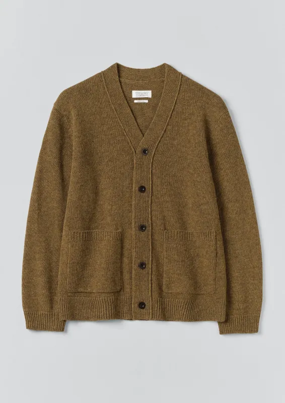 Melange Wool Cardigan | Dijon sold by TOAST