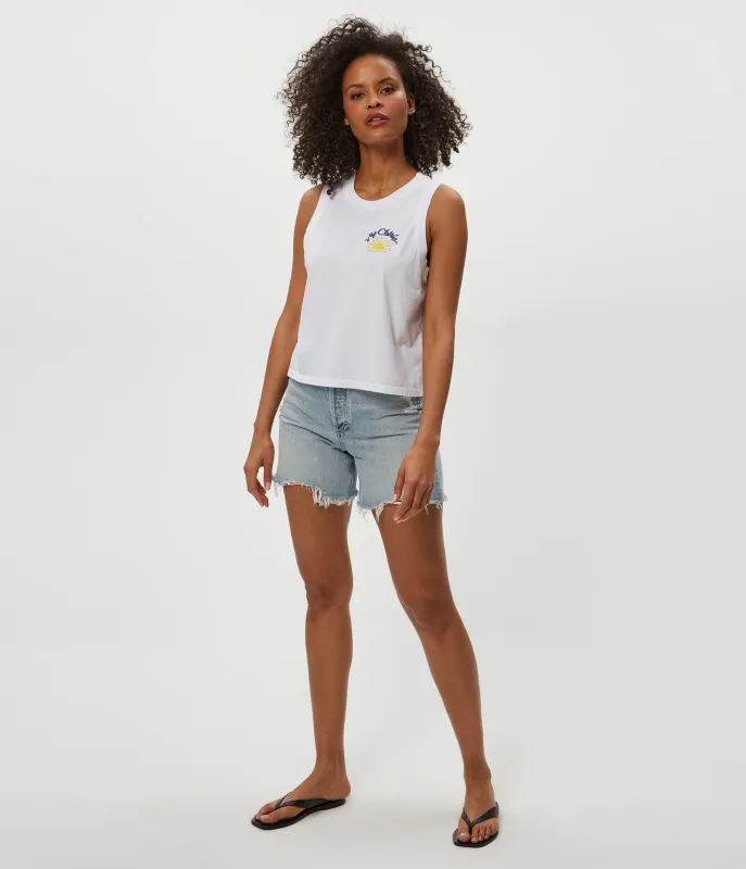 Sunshine Embroidered Tank sold by Michael Stars