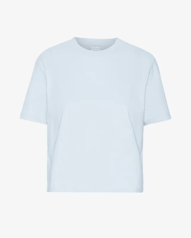 COLORFUL STANDARD - T SHIRT BOXY COURT - BLEU POLAIRE sold by Boutique Unicorn