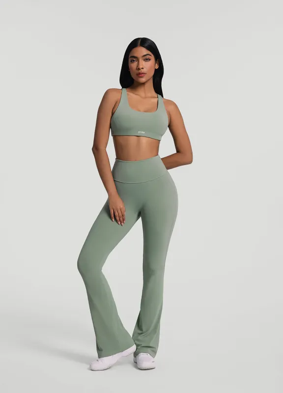 Ruched Flared Leggings sold by BetterMe