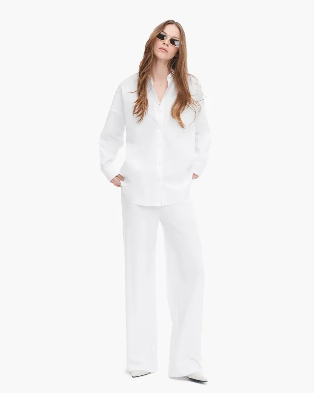 Loop Front Jersey Pull On Pant - White sold by ATM Anthony Thomas Melillo