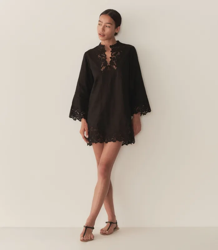 ROSELIE TUNIC -- BLACK sold by Doen