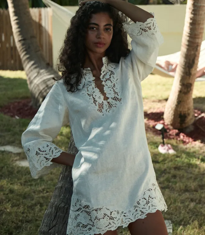 ROSELIE TUNIC -- SALT sold by Doen