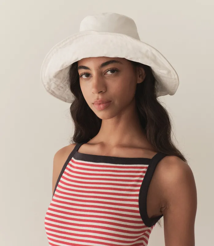 LARK HAT -- WHITE sold by Doen