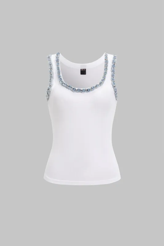 Chain Detail Tank Top sold by Micas