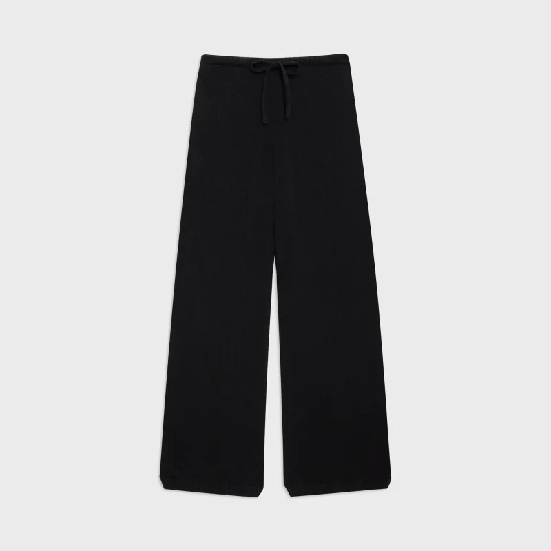 Wesley Cotton Knit Pant in Black sold by Kith