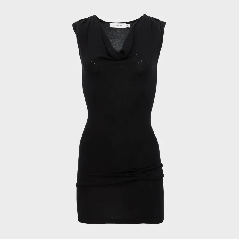 Aya Muse Navi Dress - Black sold by Kith