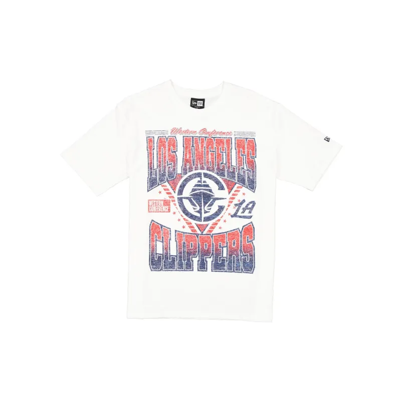 Los Angeles Clippers Sport Classics Washed Optic White T-Shirt sold by New Era