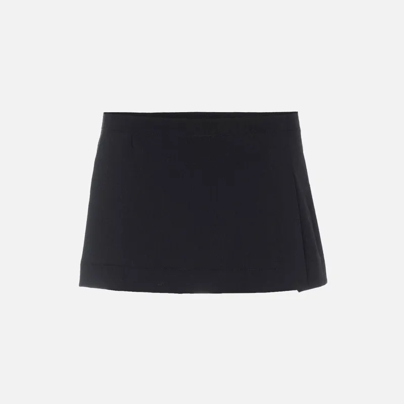 Miaou Micro Mini Skirt - Black sold by Kith