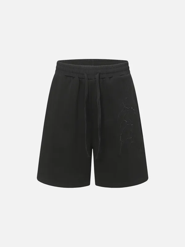 Aelfric Eden Thorn Embroidery Shorts sold by Aelfric Eden