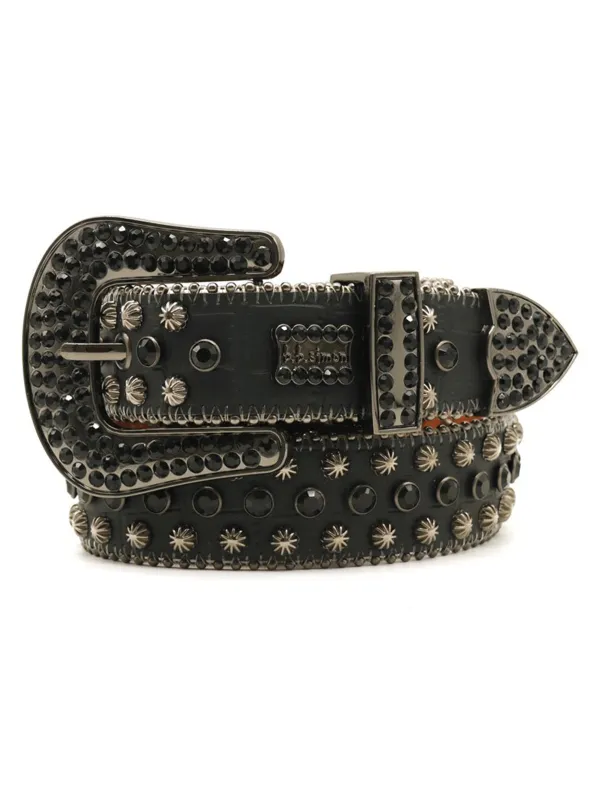 Street Rhinestone Studded Belt sold by Thesupermade