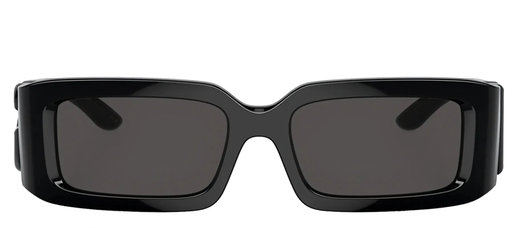 DOLCE & GABBANA DG 6197 501/87 Rectangle Black Nylon Sunglasses with Dark Grey Lens sold by Gaffos