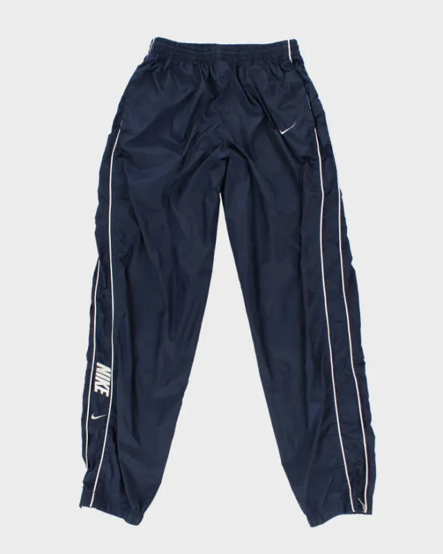Men's Nike Navy and White Tracksuit Bottoms - M sold by Rokit