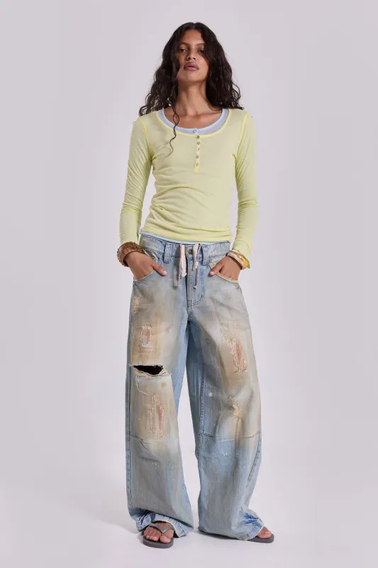 Reef Dirty-Wash Colossus Jeans sold by Jaded London