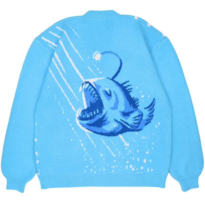Angler Fish Cardigan sold by Steady Hands