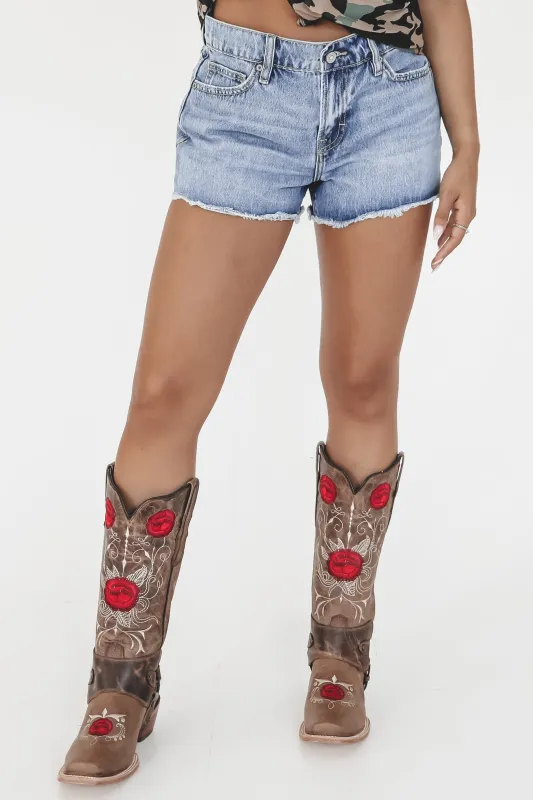 Double Take Denim Medium Wash Short sold by Amazing Lace