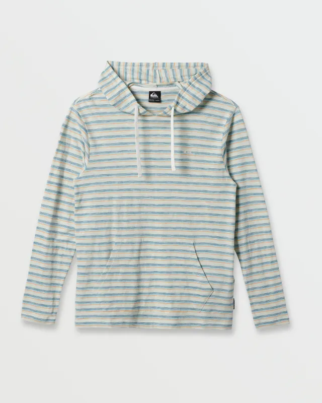 Slub Stripe Hooded Top - Off White sold by Quiksilver