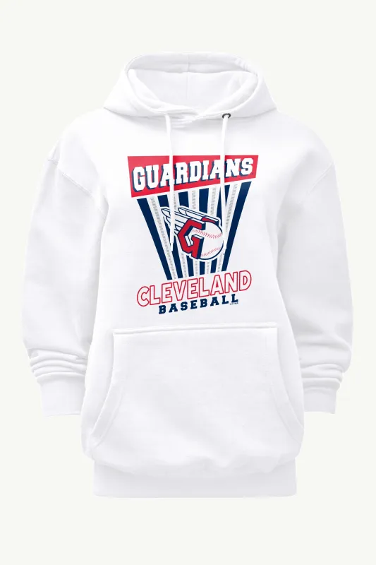 WOMENS CLEVELAND GUARDIANS POSTER PRINT HOODIE sold by Starter