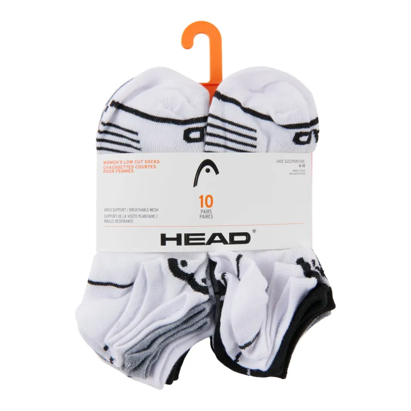 HEAD Women's Low-Cut Socks, 10-Pack sold by Giant Tiger