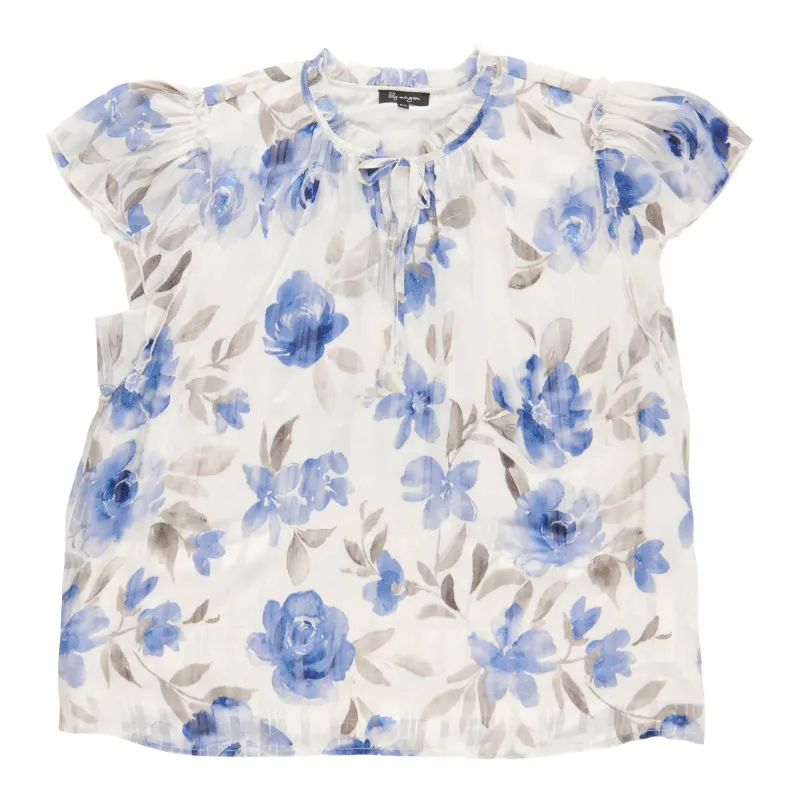 lily morgan Women's Plus Satin Cap Sleeve Blouse sold by Giant Tiger