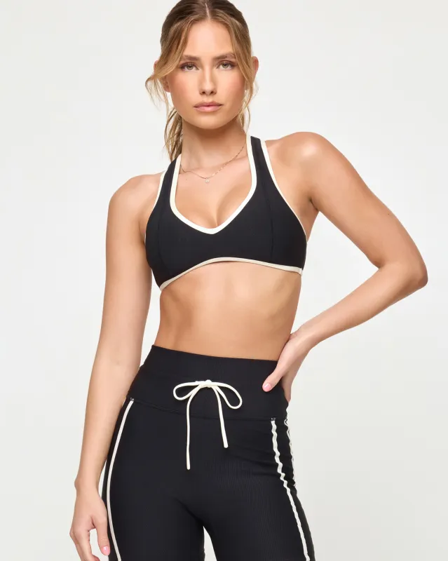 Finley Bra - Black-Cream sold by l*space