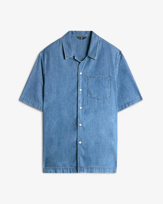 Leisure Denim Camp Shirt in Seabrook sold by 7 For All Mankind