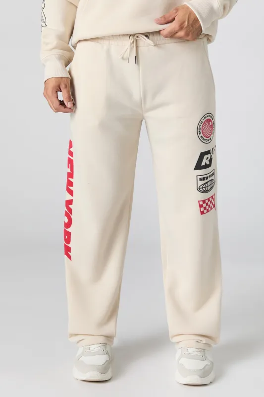 Racing Team Graphic Fleece Sweatpant sold by Urban Planet