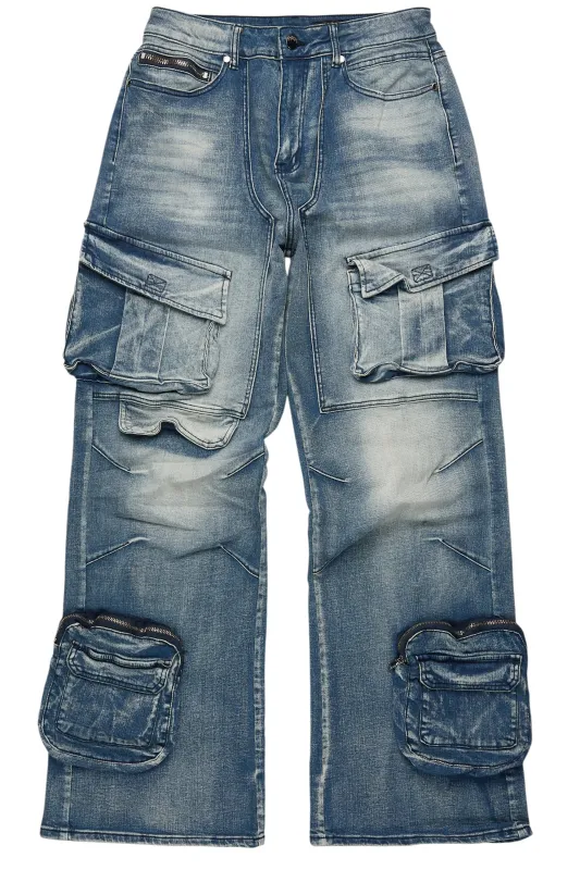 Velo Blue Baggy Fit Jean sold by Rockstar Original