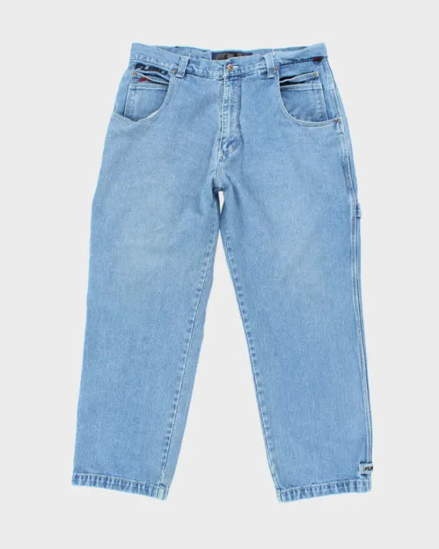 Vintage 90s FUBU Wide Leg Baggy Jeans - W40 L34 sold by Rokit