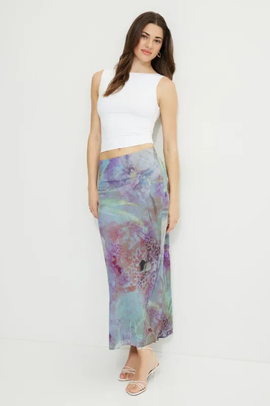 Printed Mermaid Maxi Skirt sold by Dynamite