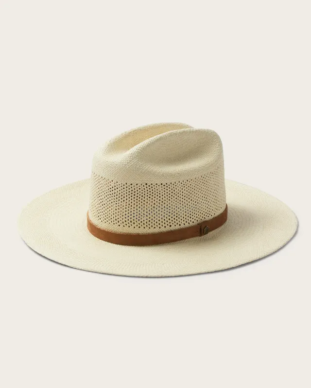 Valle Panama Straw Rancher in Natural sold by Hemlock Hat Co