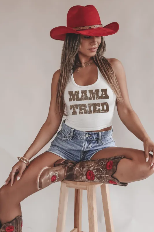 Mama Tried Graphic Tank Top Country Western Shirt sold by Amazing Lace