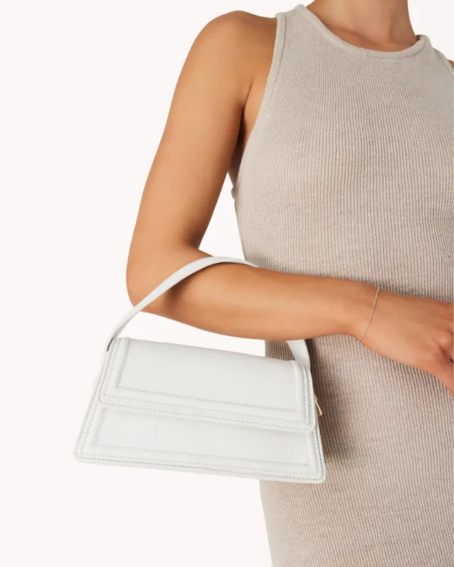 MARBLE HANDLE BAG - WHITE sold by Billini