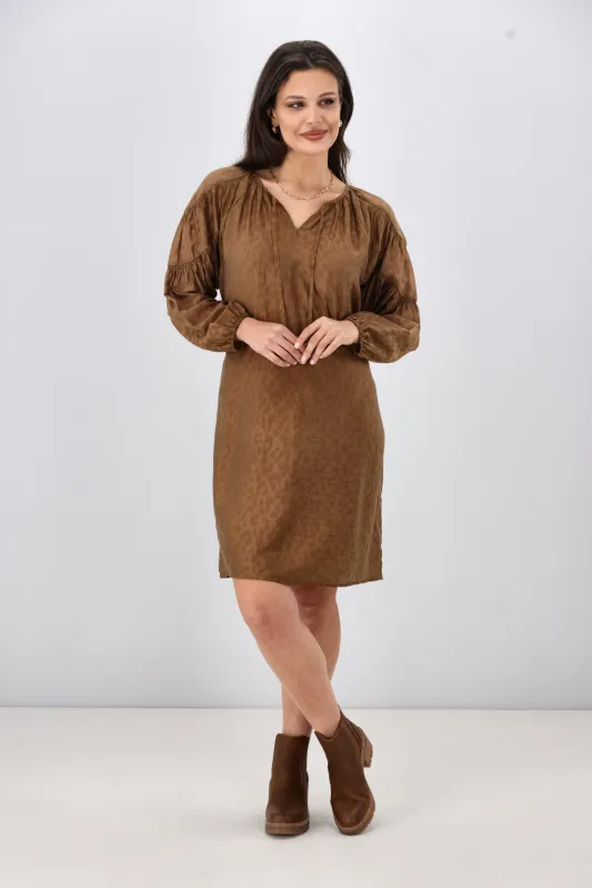 Gloss The Label Elissa Batwing Dress Toffee sold by Shine On