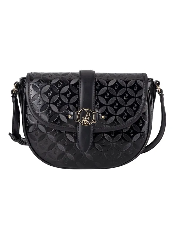 Sinclair Saddle Crossbody Bag - Black sold by Edgars