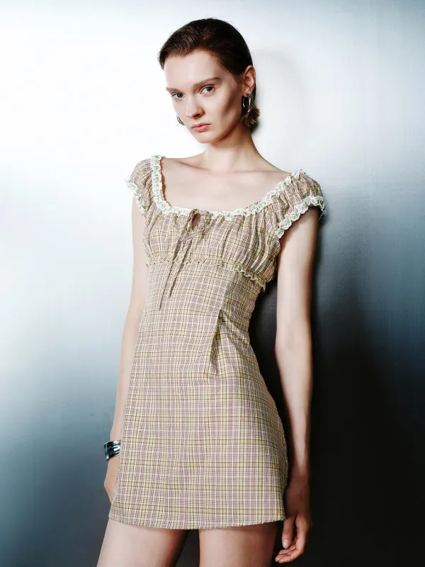 Plaid A-Line Dresses sold by Urban Revivo