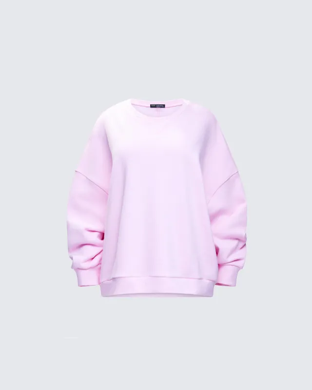 Salima Pink Oversized Sweater sold by Finesse