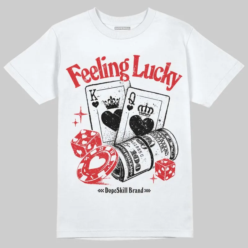 Red Cement 4S DopeSkill T-Shirt Feeling Lucky Graphic sold by DopeSkill