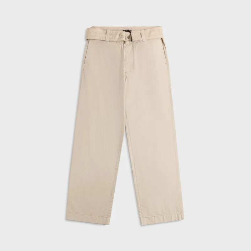Hyein Seo Cotton Pant With Waist Bag - Greige sold by Kith