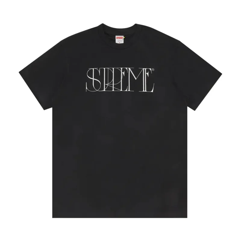 Supreme Trademark Tee Black sold by PLUS