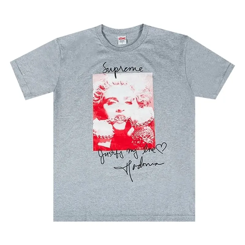 Supreme Madonna Tee Grey sold by PLUS