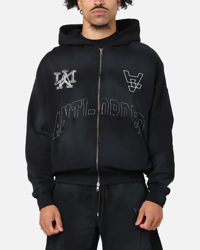 The Anti Order Post Season Zip Hoodie Sunfade Black sold by Culture Kings