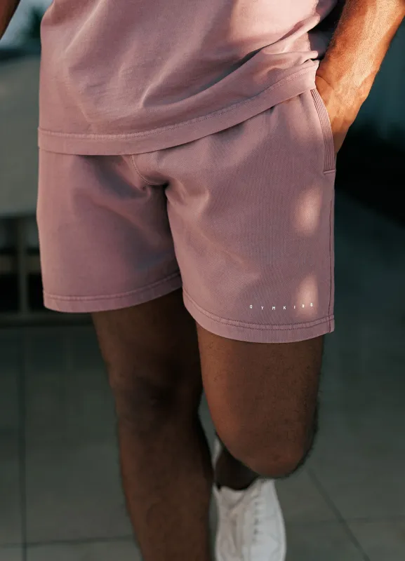 Gym King Purpose Washed Short - Dusky Mauve sold by The Gym King