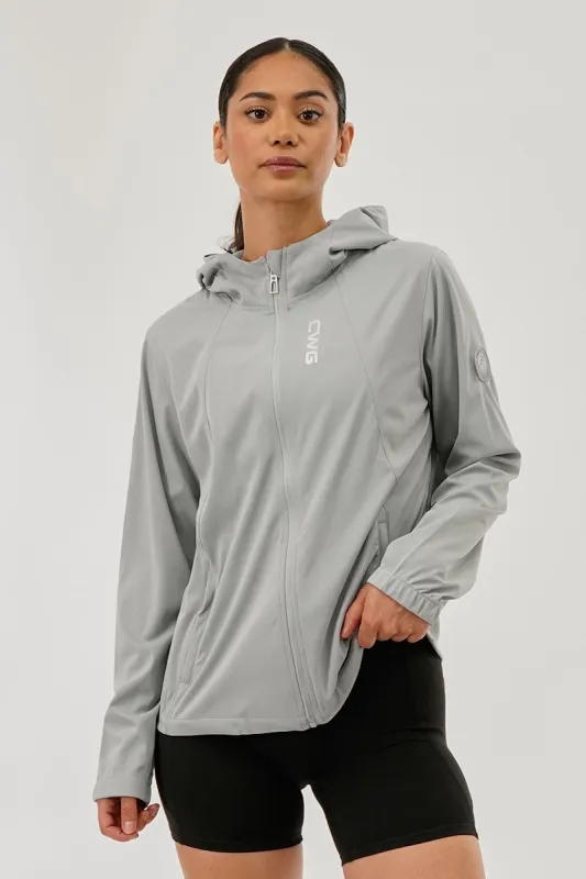 Canada Weather Gear Hooded Zip Up Lightweight Jacket - Grey sold by Fairweather
