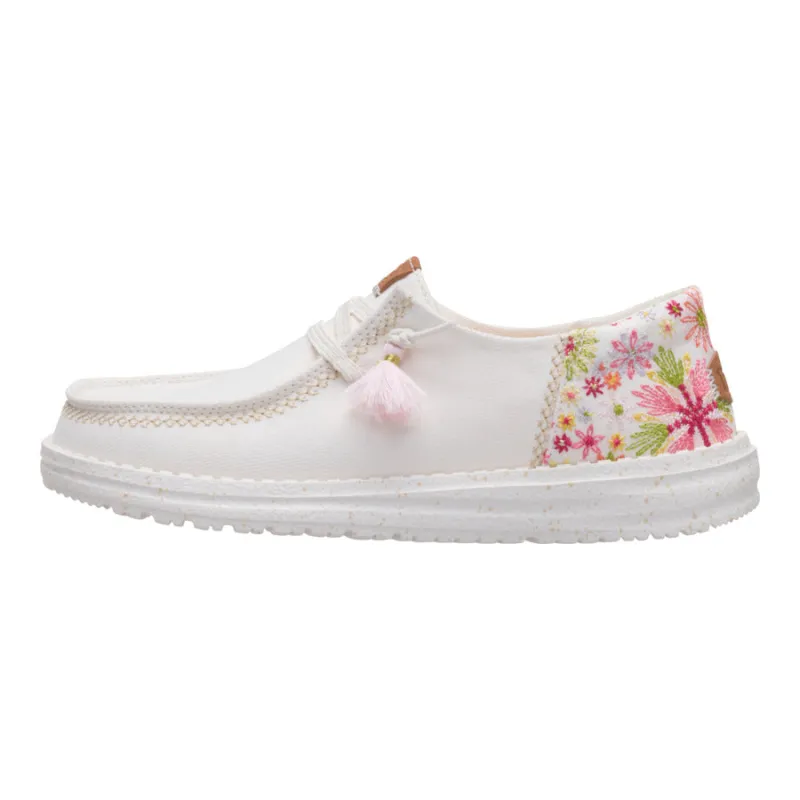 Wendy Funk Embroidered Floral - Ivory/Multi sold by Hey Dude
