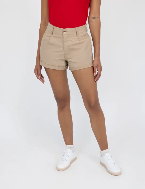 ROLL CUFF PLEATED CHINO SHORT sold by U.S. Polo Assn.