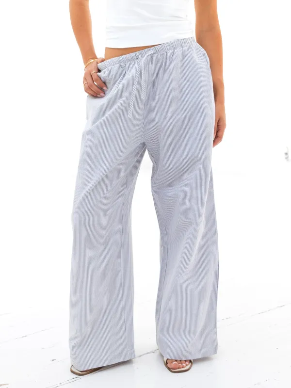 Lola Stripe Trousers - Grey sold by Blakely