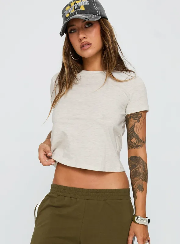 Micah Tee Grey Marle sold by Princess Polly
